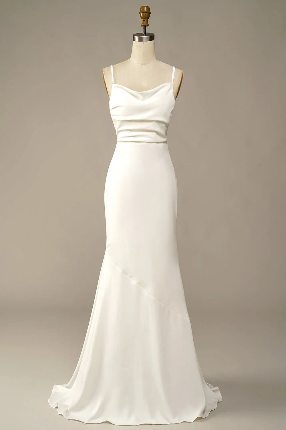 White Mermaid Long Wedding Dress - JUORTHO