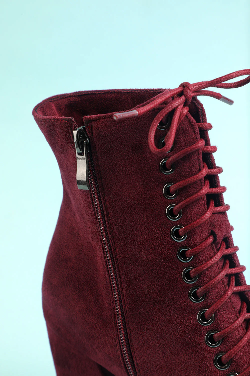 Women's Burgundy Martin Boots - JUORTHO