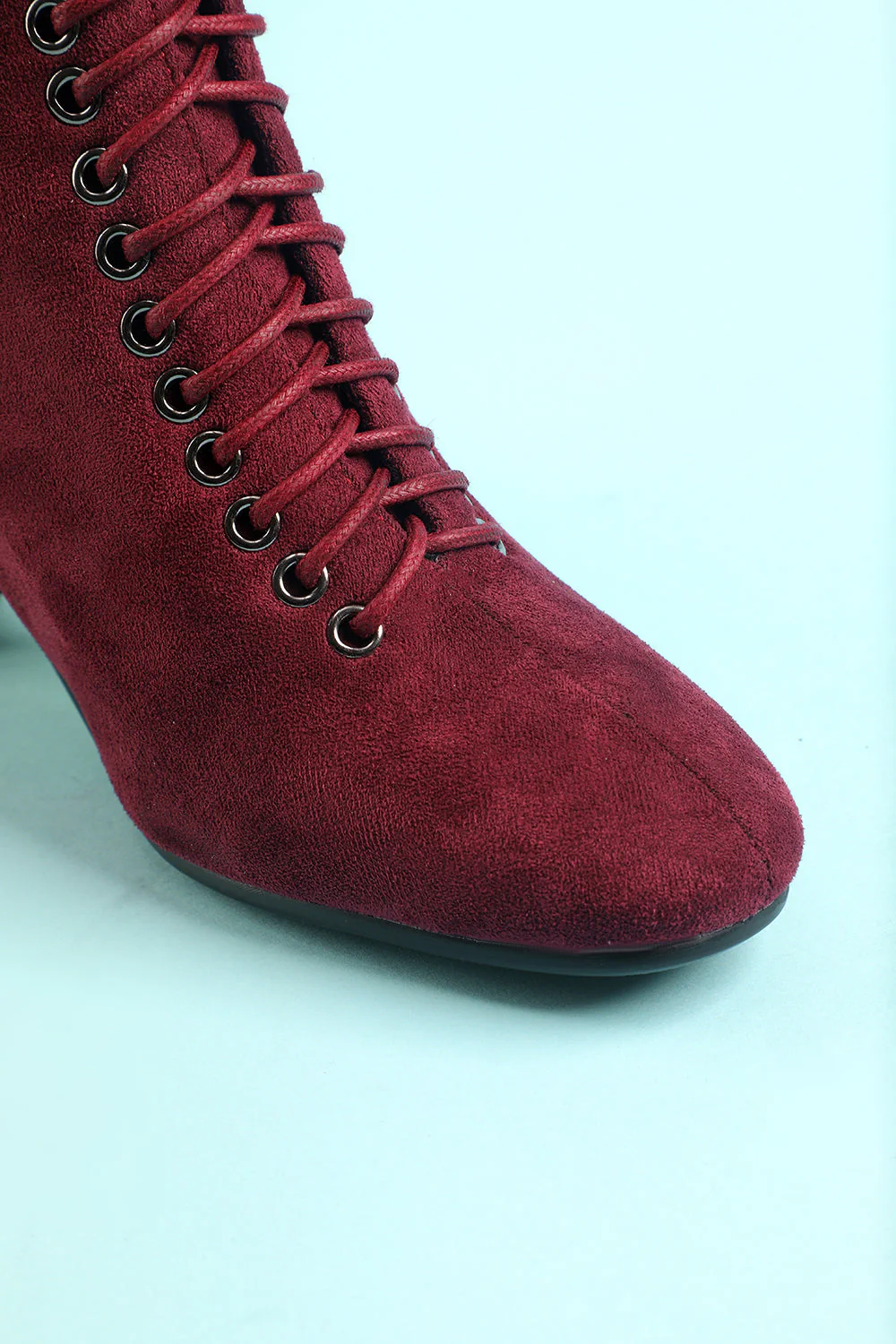 Women's Burgundy Martin Boots - JUORTHO