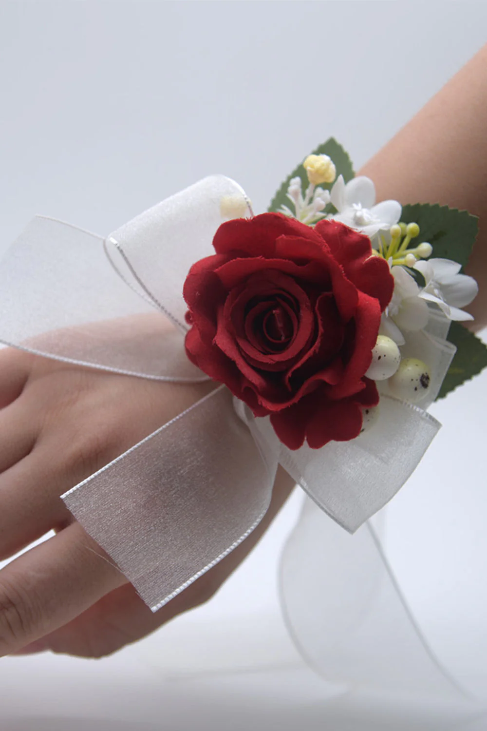 Yellow Wrist Corsage for Wedding Prom Party - JUORTHO