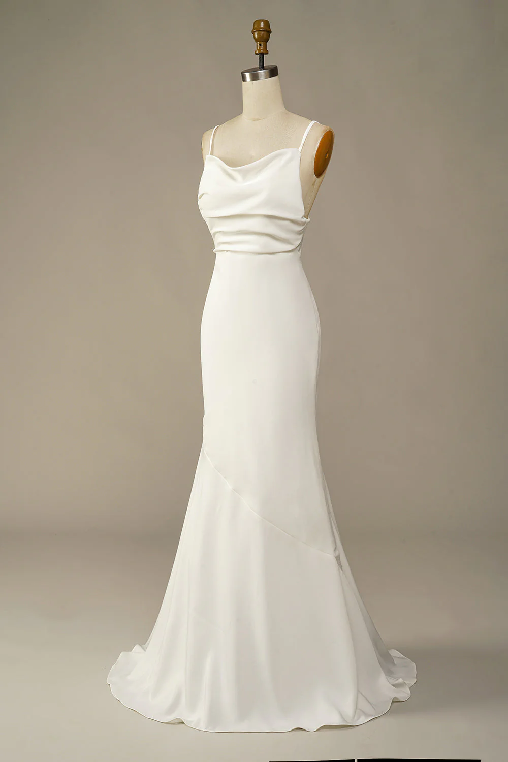 White Mermaid Long Wedding Dress - JUORTHO