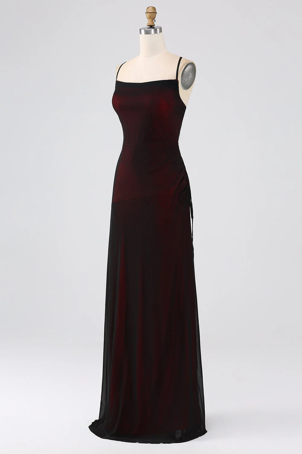 Sheath Spaghetti Straps Bridesmaid Dress With Elasticity - JUORTHO