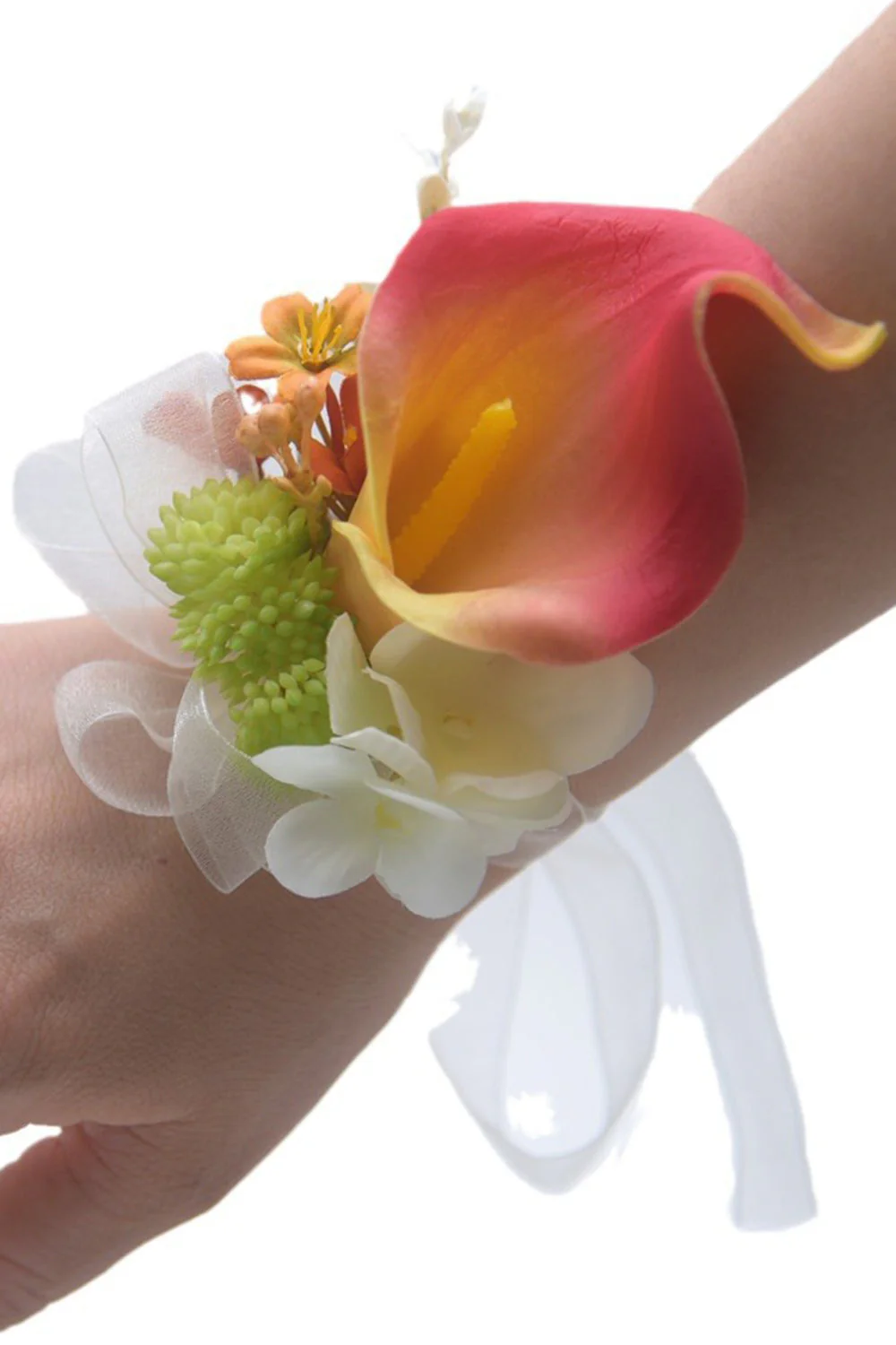 Pink Wrist Corsage for Bridesmaid - JUORTHO