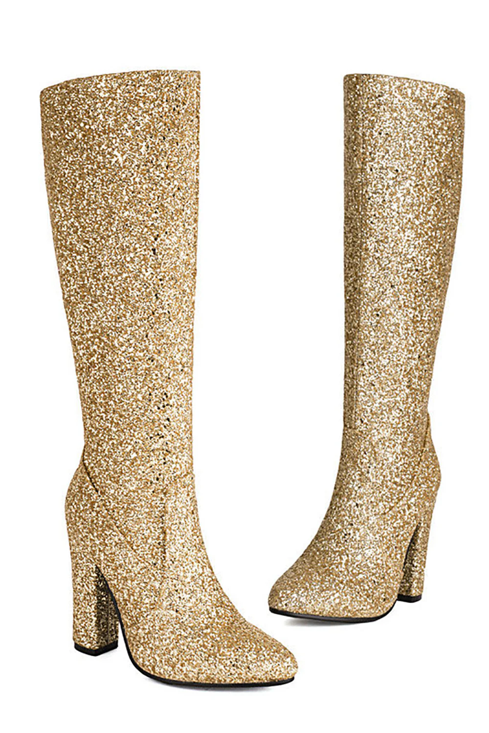 Sparkly Blue High Heel Cowgirl Boots - JUORTHO