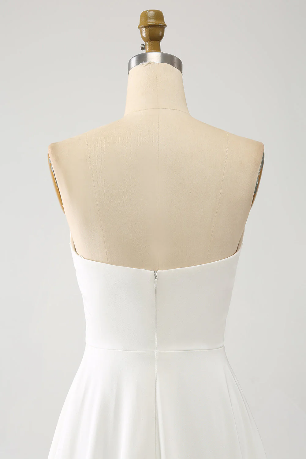 Ivory A Line Long Chiffon Wedding Dress With 3D Butterflies Long Sleeves - JUORTHO