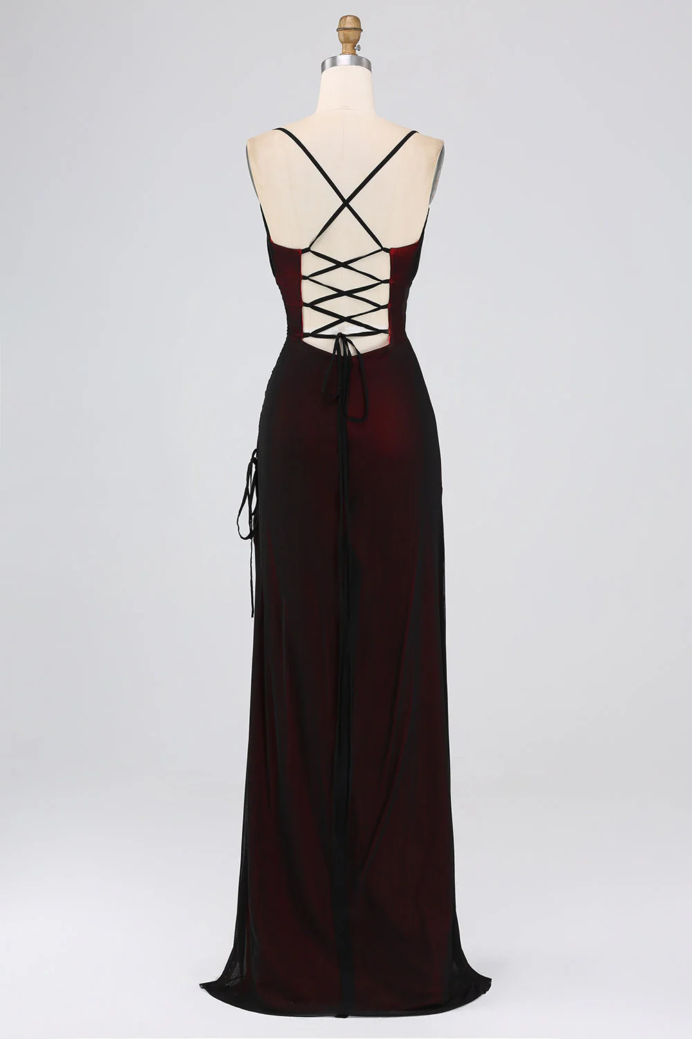 Sheath Spaghetti Straps Bridesmaid Dress With Elasticity - JUORTHO