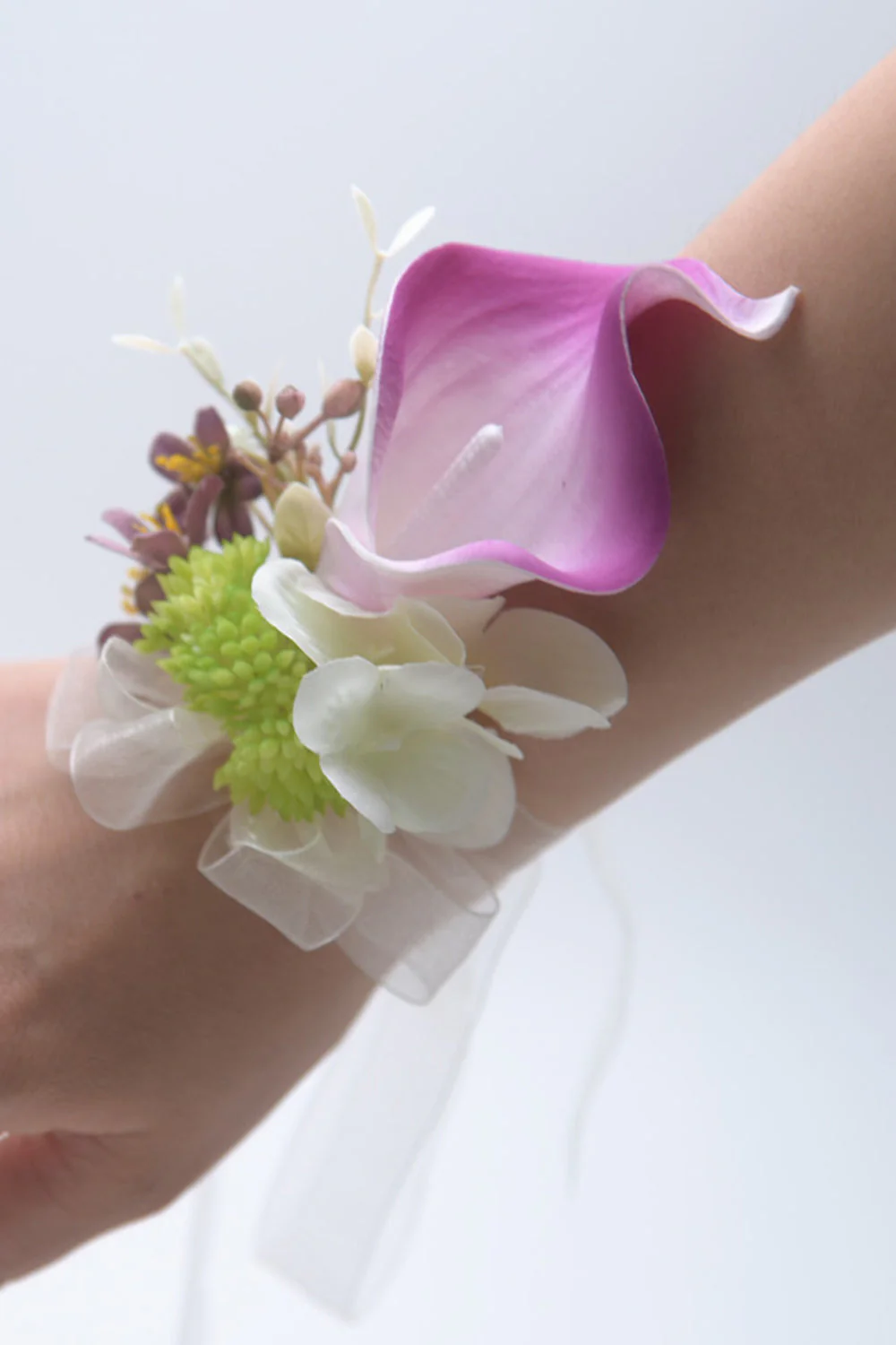 Pink Wrist Corsage for Bridesmaid - JUORTHO