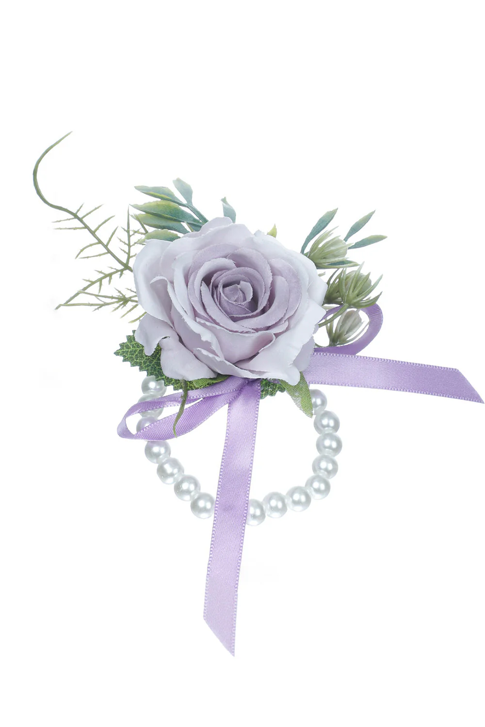 Delicate Pink Pearl Prom Wrist Corsage for Wedding Party - JUORTHO