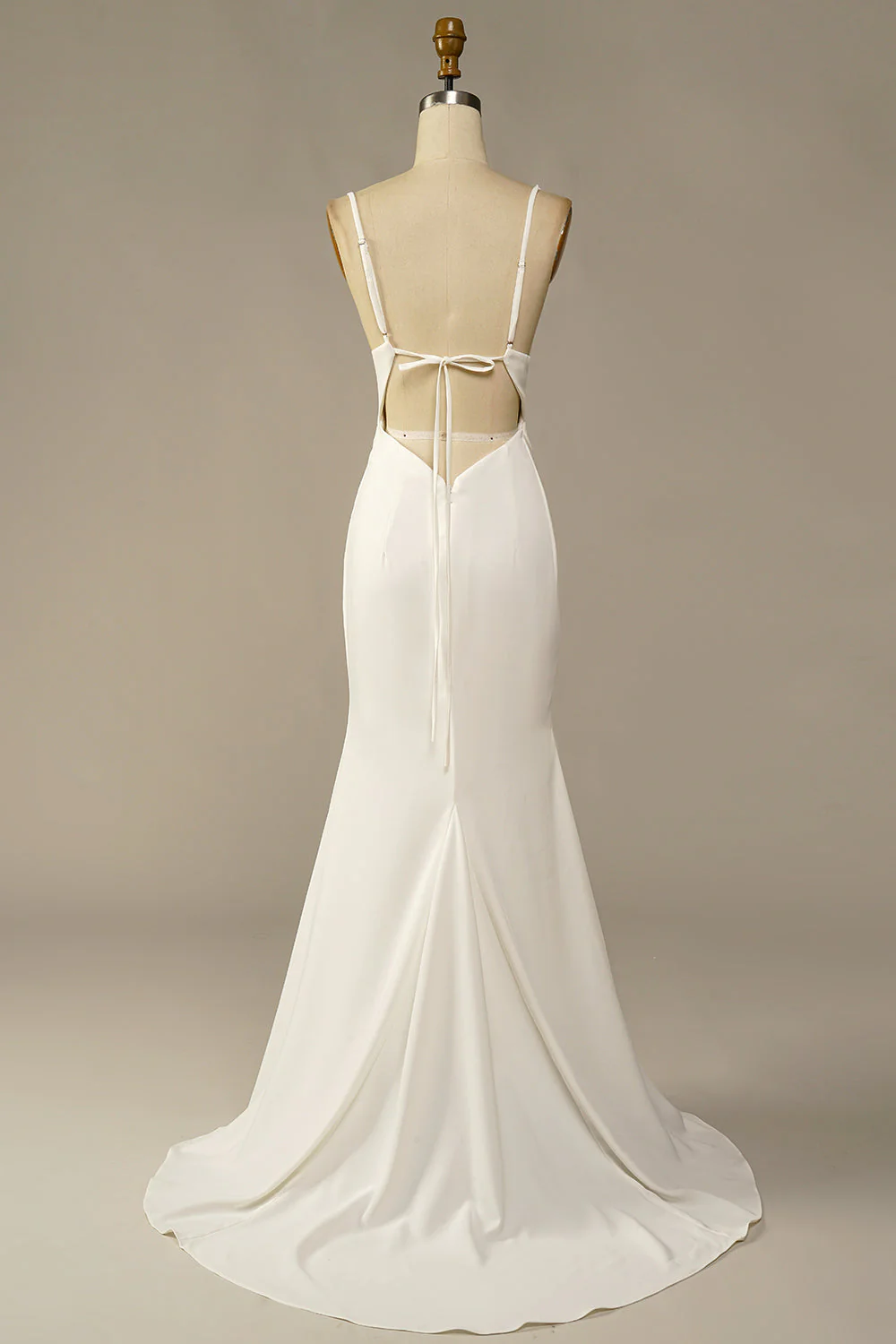 White Mermaid Long Wedding Dress - JUORTHO