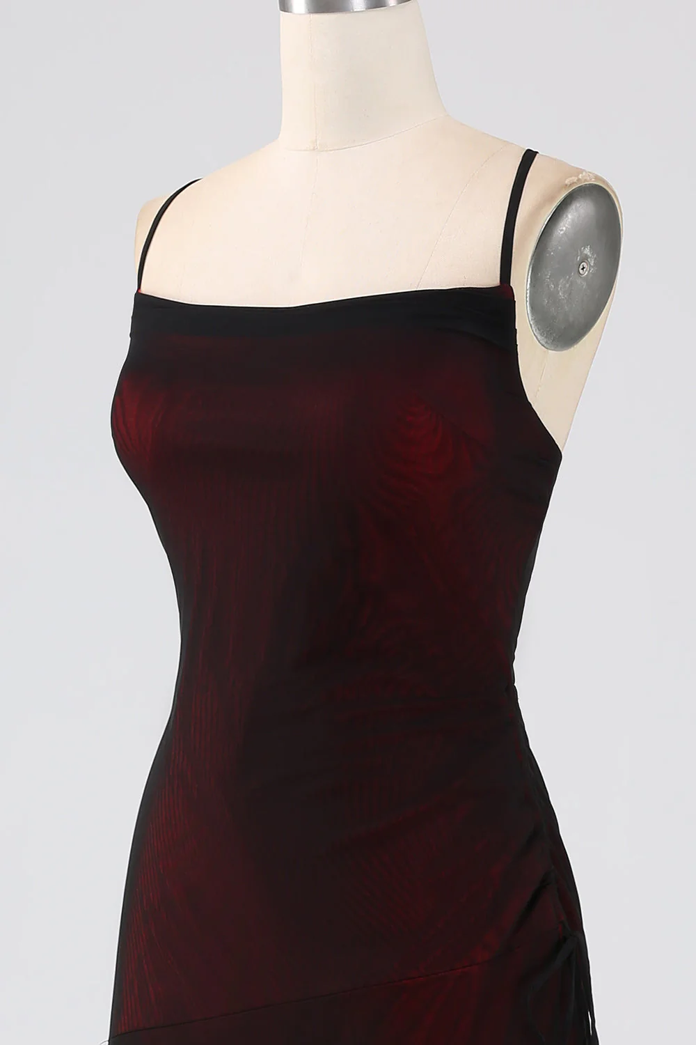 Sheath Spaghetti Straps Bridesmaid Dress With Elasticity - JUORTHO