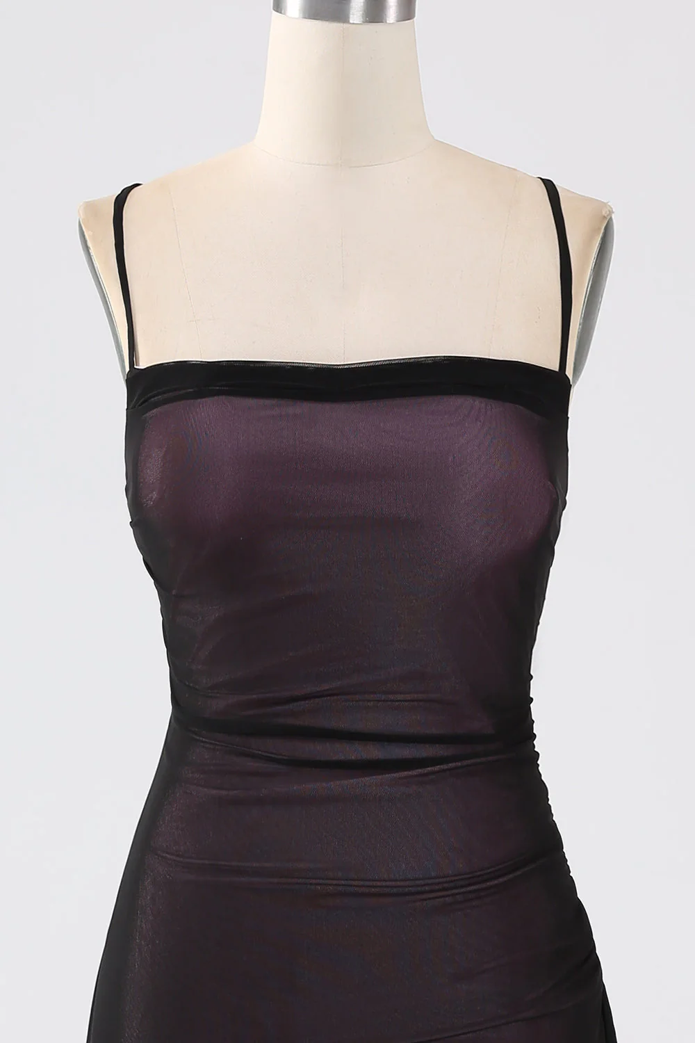 Sheath Spaghetti Straps Bridesmaid Dress With Elasticity - JUORTHO