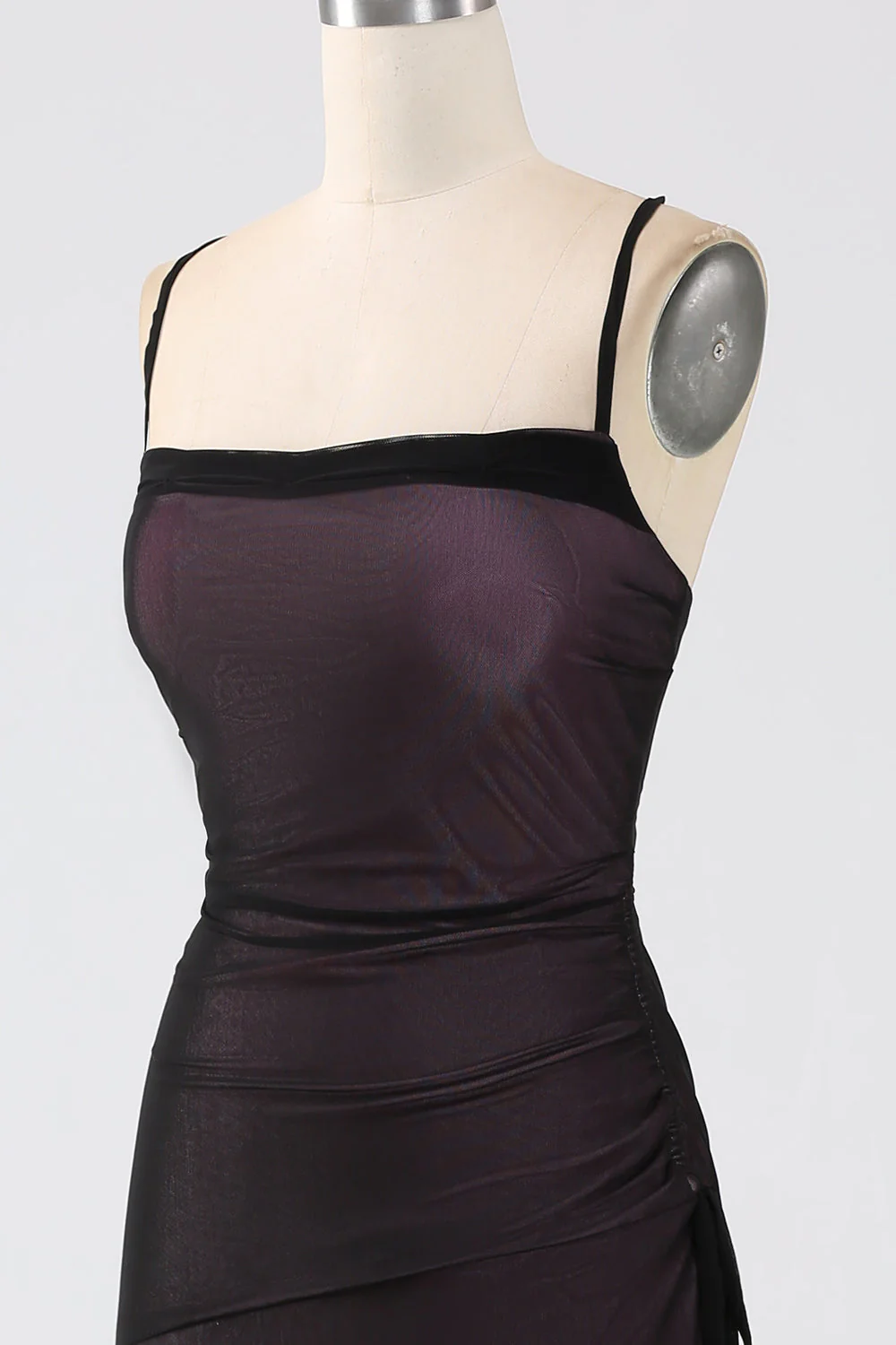 Sheath Spaghetti Straps Bridesmaid Dress With Elasticity - JUORTHO