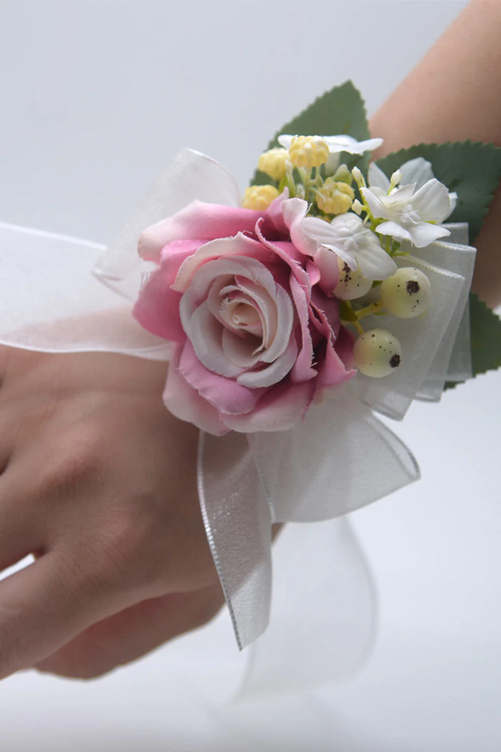 Yellow Wrist Corsage for Wedding Prom Party - JUORTHO