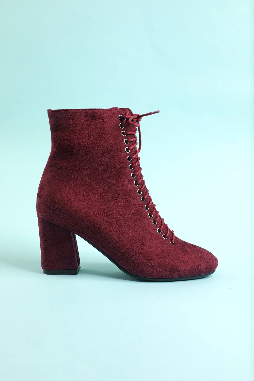 Women's Burgundy Martin Boots - JUORTHO