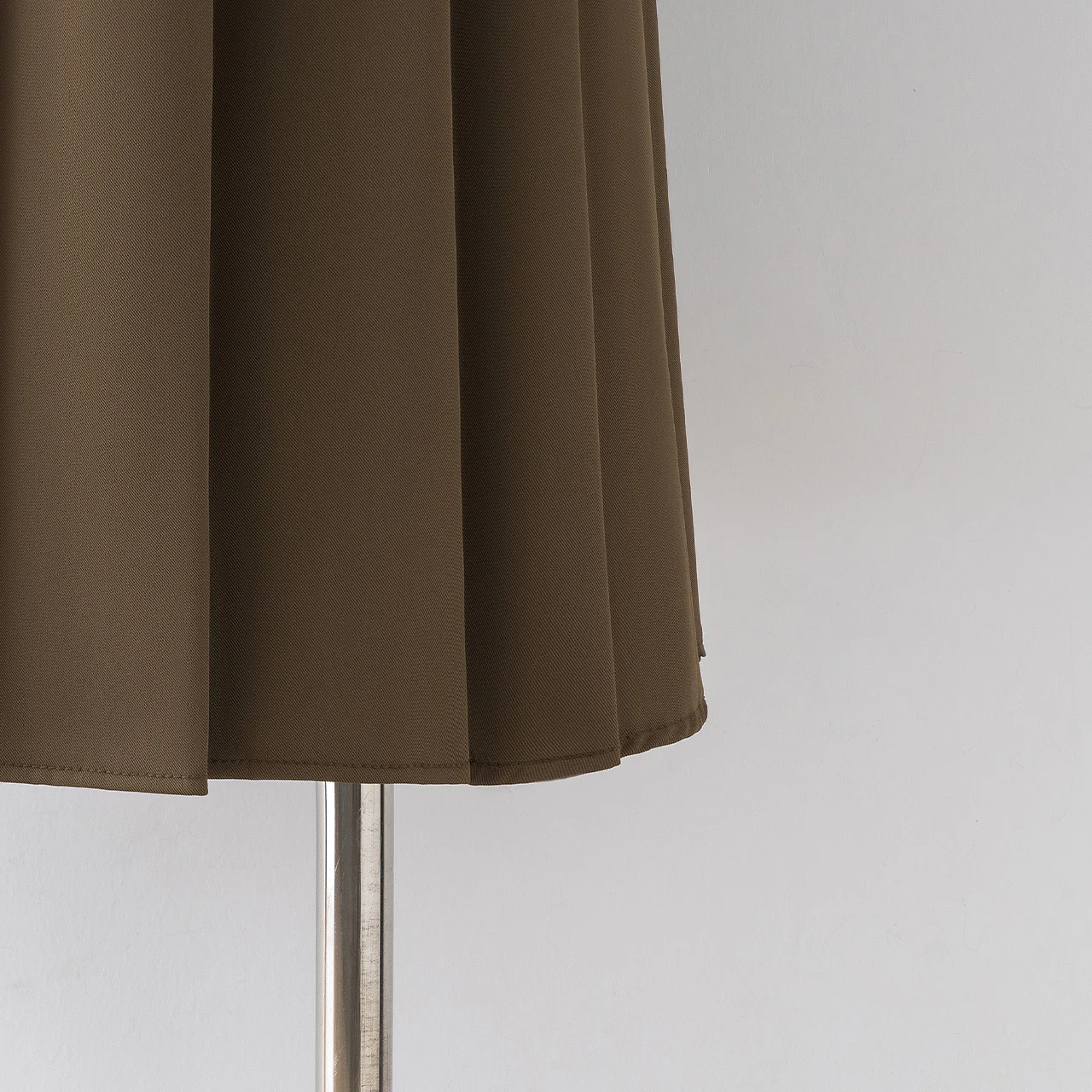 Khaki pleated skirt 2022 autumn and winter new high waist a-line skirt women's spring and autumn mid-length skirt skirt - EHAORUI