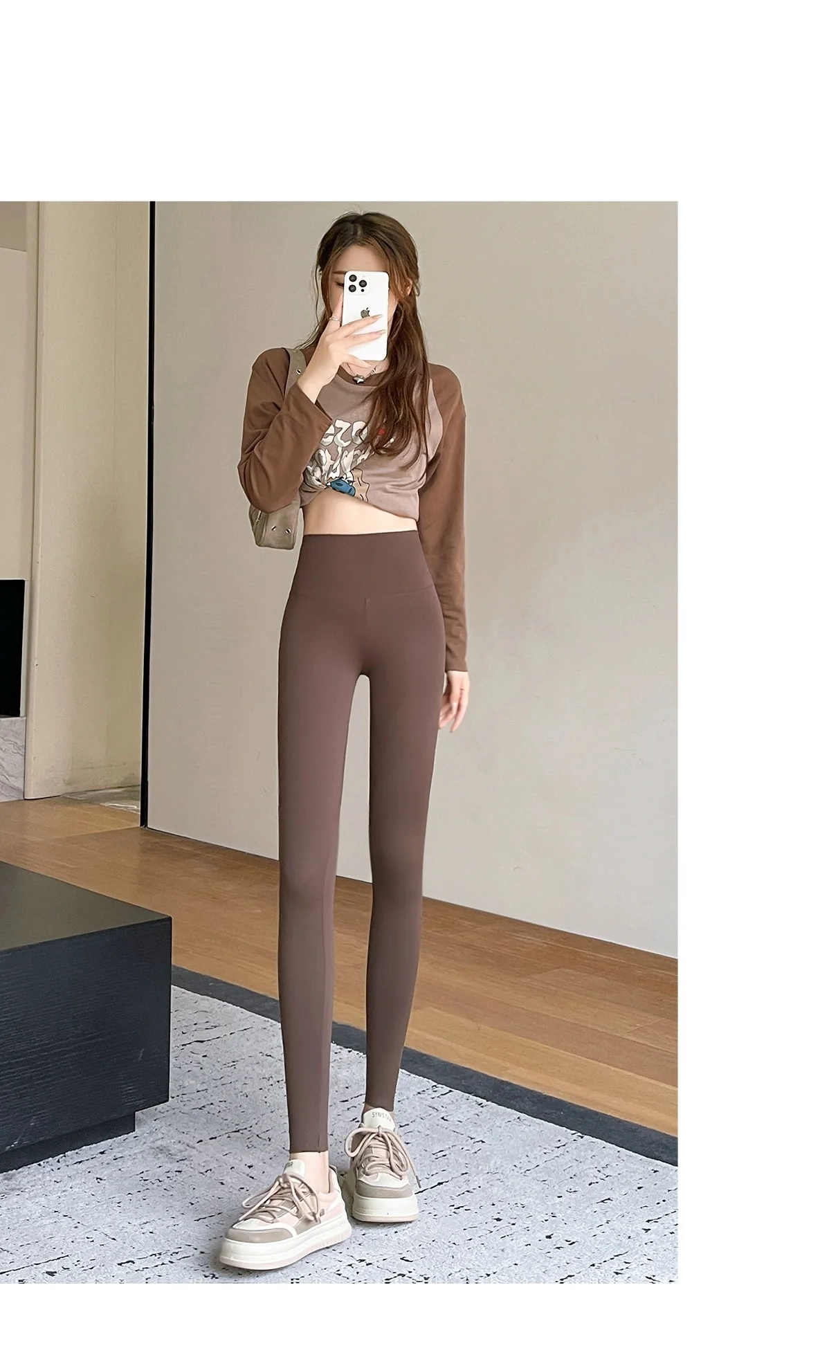 Shark pants with pockets for women to wear as outerwear in summer, thin high waist, hip-lifting and tummy-tightening yoga Barbie spring and autumn cycling leggings - EHAORUI
