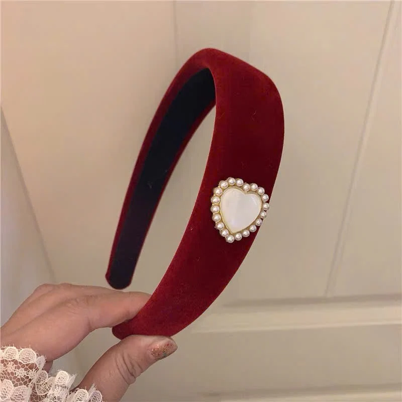 Pearl Love Bow Hair Clip ~ Black Clip High-end Retro French Style Top Clip Hair Accessory - EHAORUI