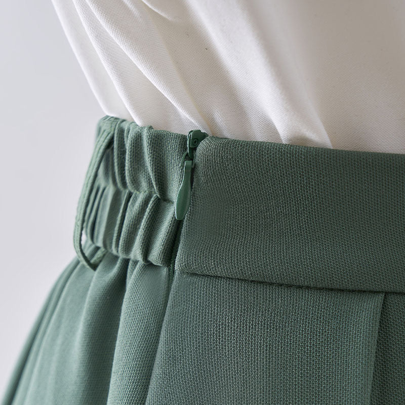 Skirt female small man 2022 spring new high waist slim mid-length a-line skirt big swing umbrella skirt casual - EHAORUI