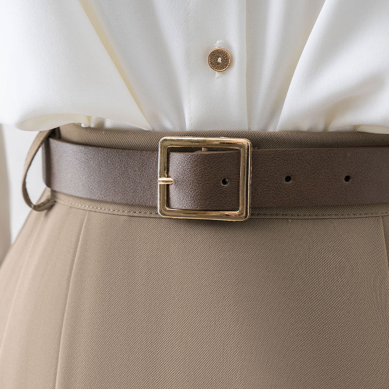 Skirt women's high-end sense of spring 2022 new high-waist slim mid-length a-line skirt small temperament - EHAORUI