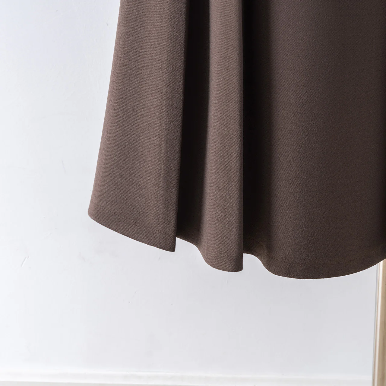 Brown pleated woolen skirt women autumn and winter 2022 new high waist a-line skirt mid-length half skirt umbrella skirt - EHAORUI