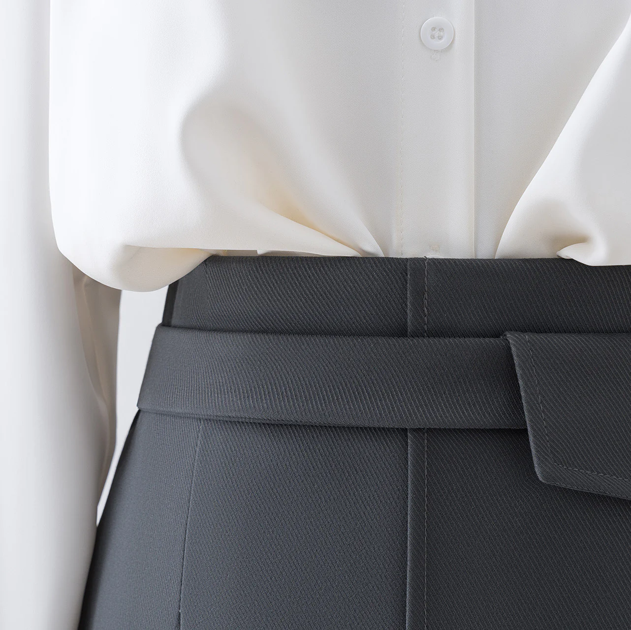 High waist skirt 2022 new pleated a-line skirt women autumn and winter mid-length small bag hip skirt spring and autumn - EHAORUI