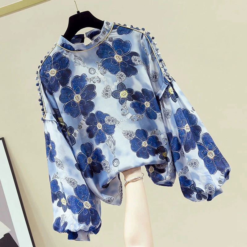 Women's Clothing Counters Withdrawal Cabinets Cut Labels Tail Goods Clearance Printing Splicing White Chiffon Long Sleeve Shirts Women's Trend - EHAORUI