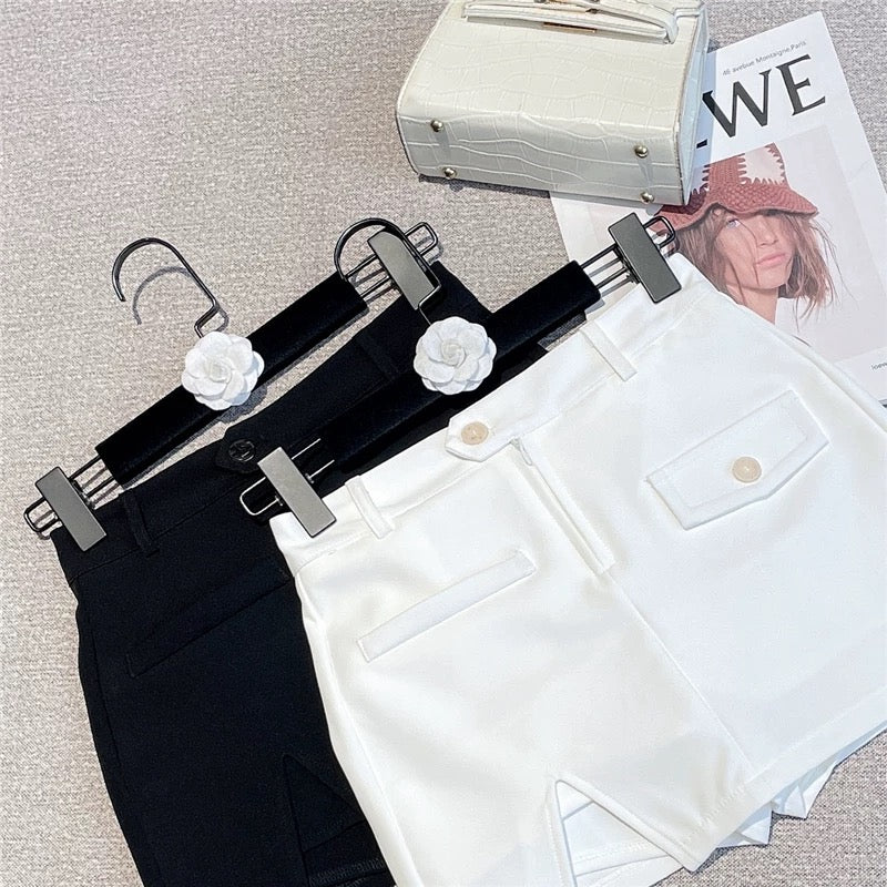 2022 summer new American hot girl Western style all-match design sense slim and thin irregular high waist hakama women 1629 - EHAORUI