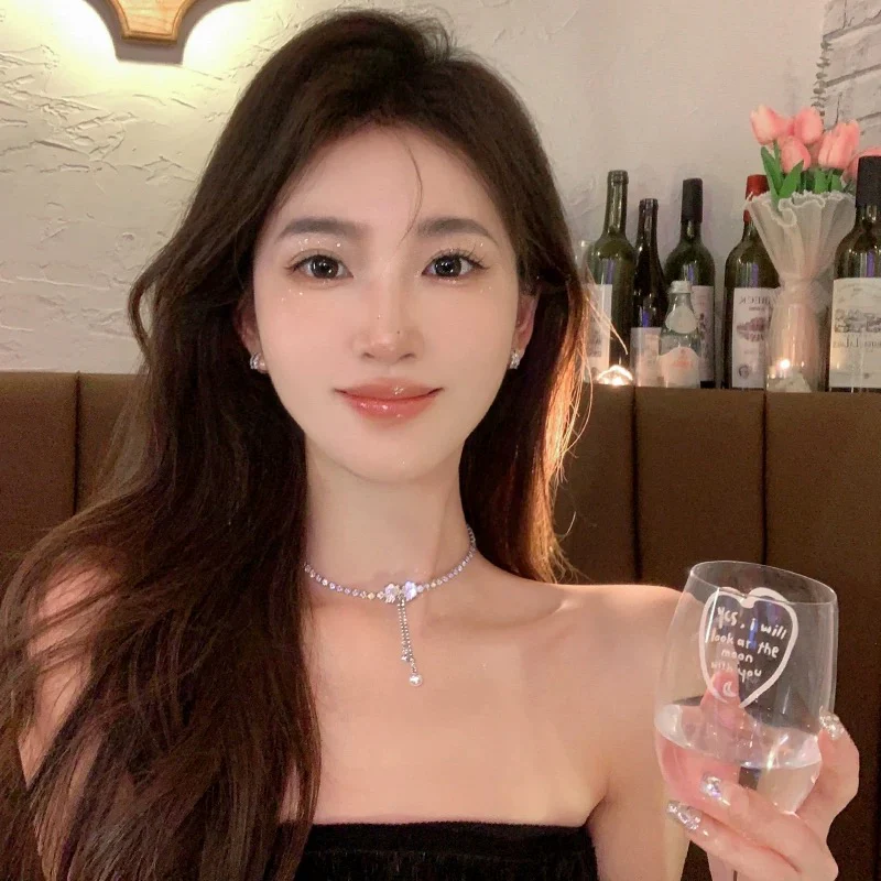 Annie's Dream ~ Bow Pearl Necklace Light Luxury Niche Design 2023 New High-end Necklace for Women - EHAORUI