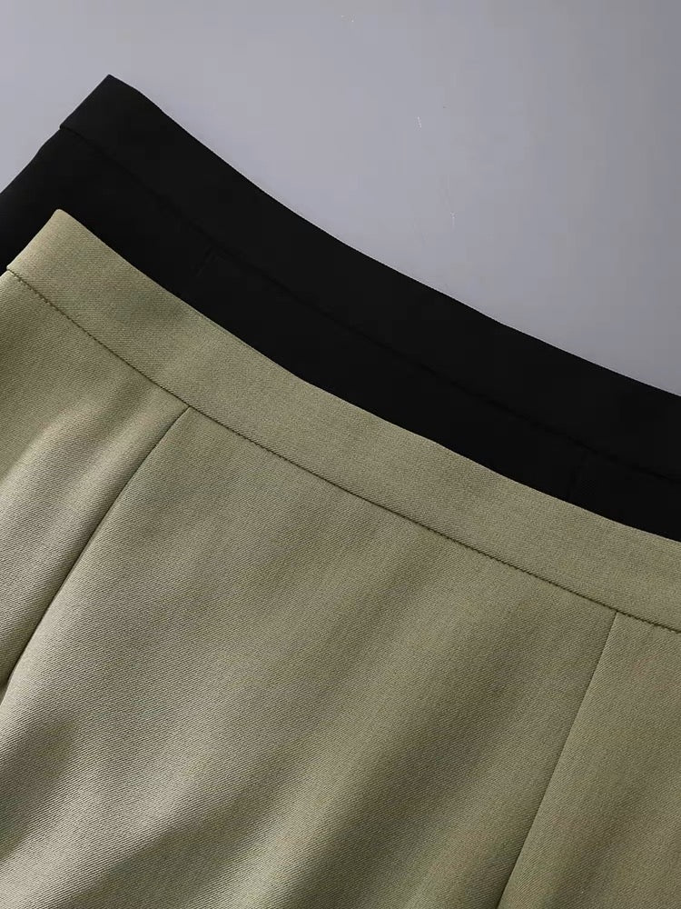 Professional commuting high waist straight suit skirt women 2023 spring and summer new drape casual mid-length one-step skirt - EHAORUI