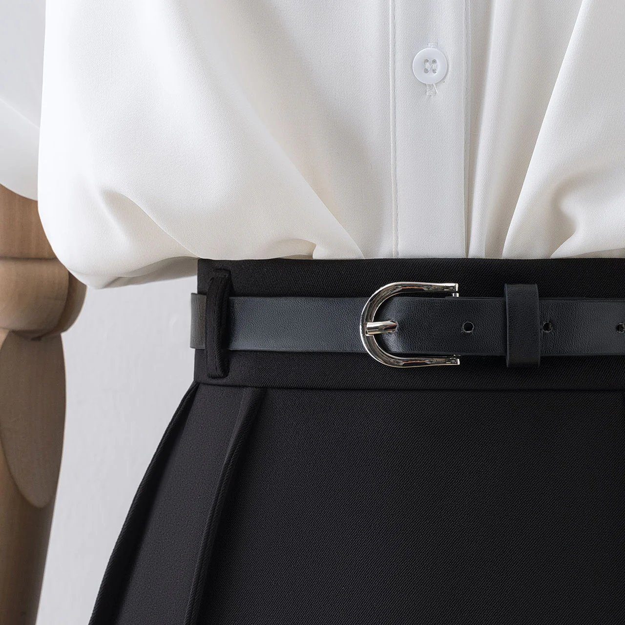 Umbrella skirt 2022 new high-waist mid-length skirt women's design sense niche skirt high-end summer thin section - EHAORUI