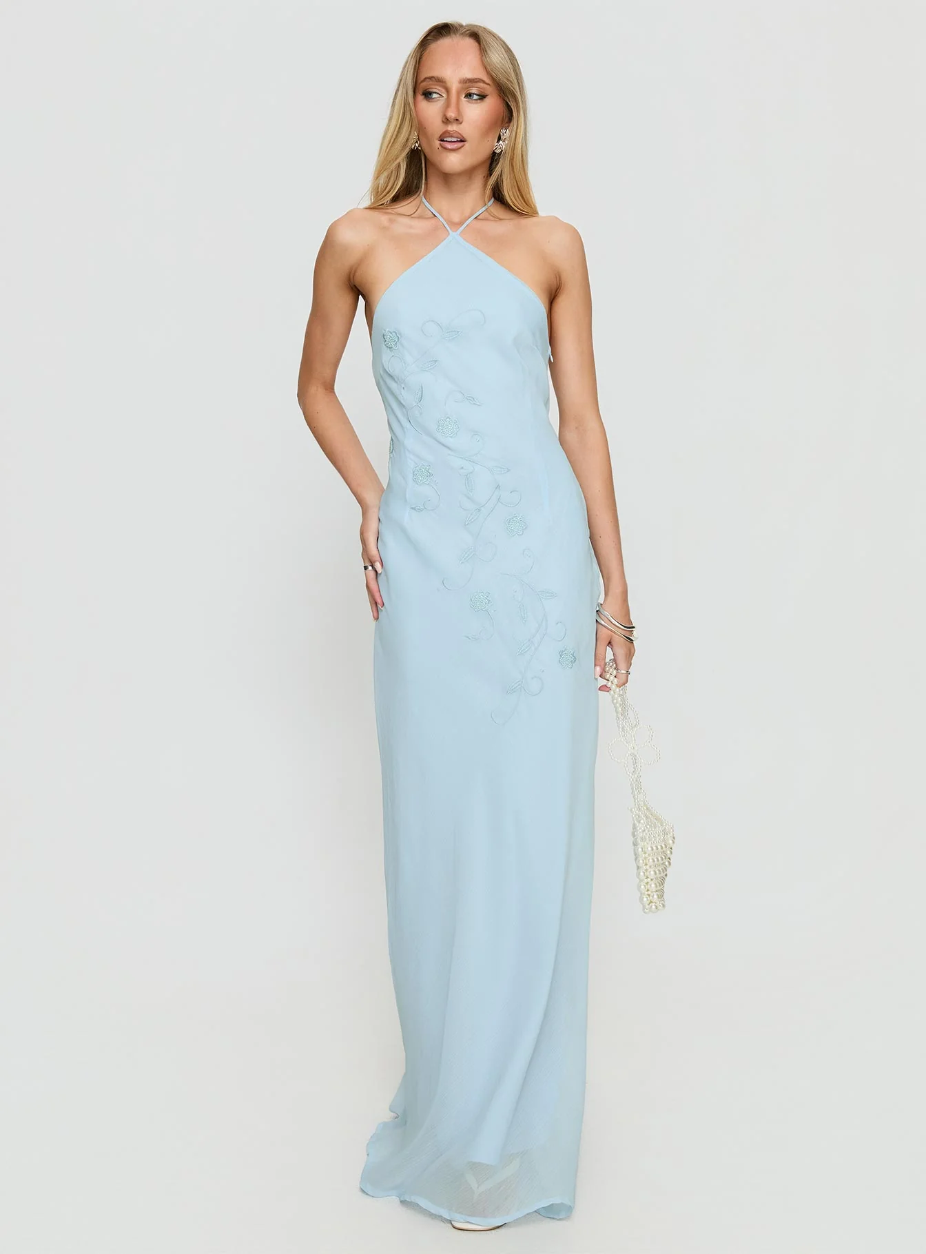 Epilogues Arrowhead Maxi Dress Blue - EHAORUI