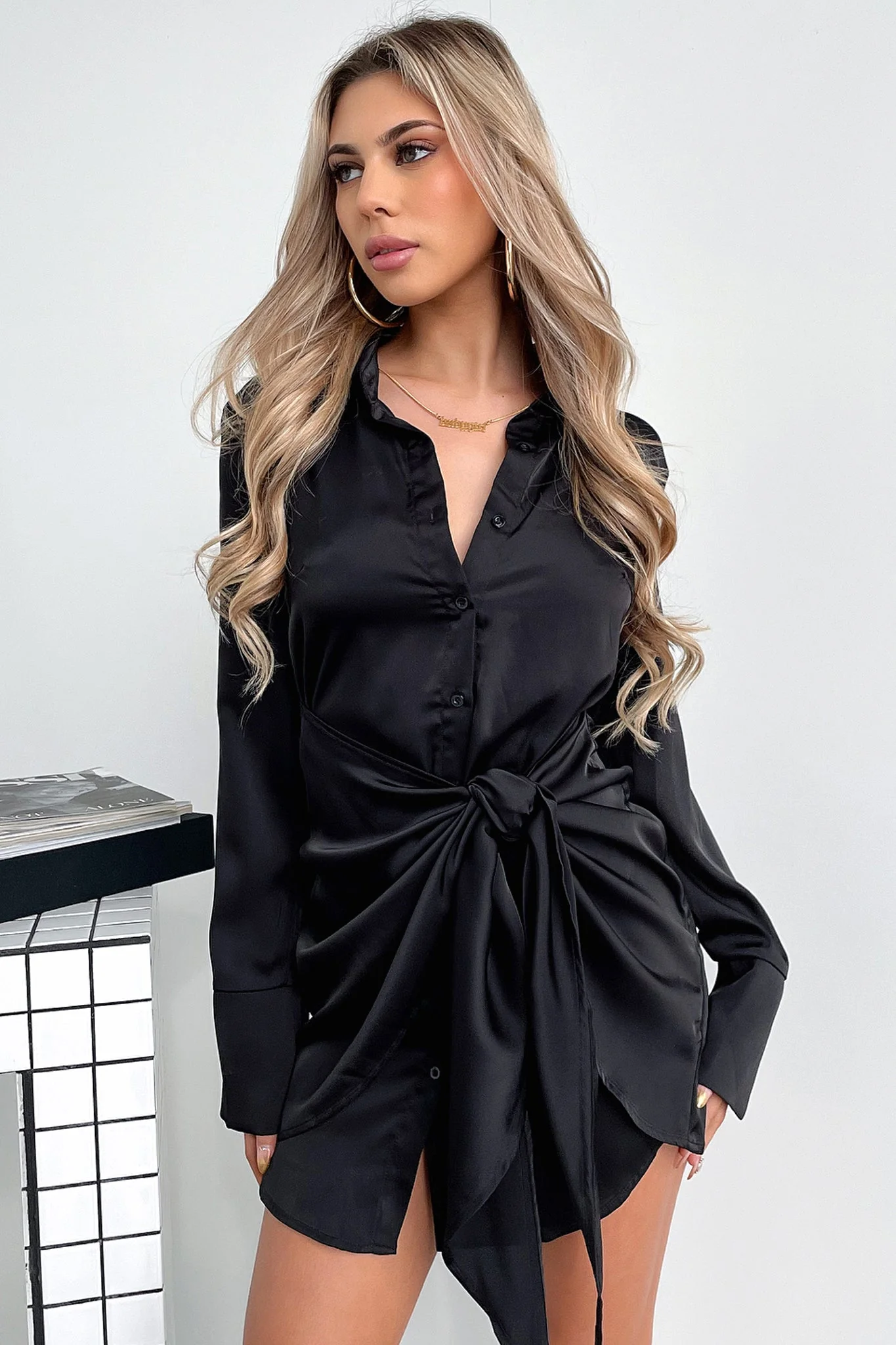 Alexa Dress - Black - EHAORUI
