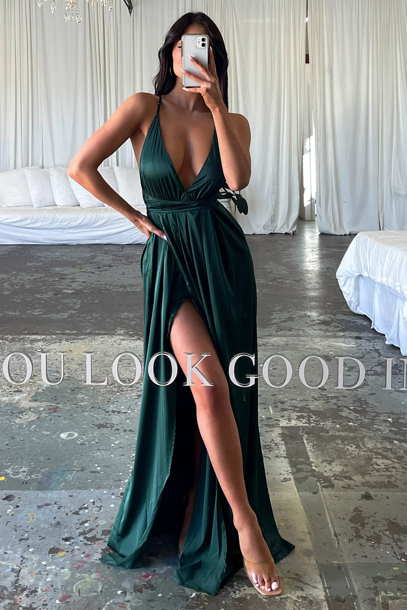 Scarlett Dress - Emerald Green - EHAORUI