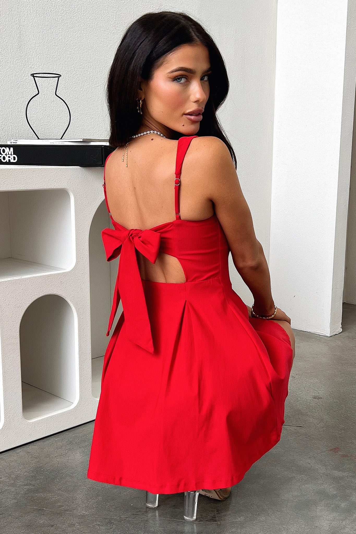 Bransley Dress - Red - EHAORUI