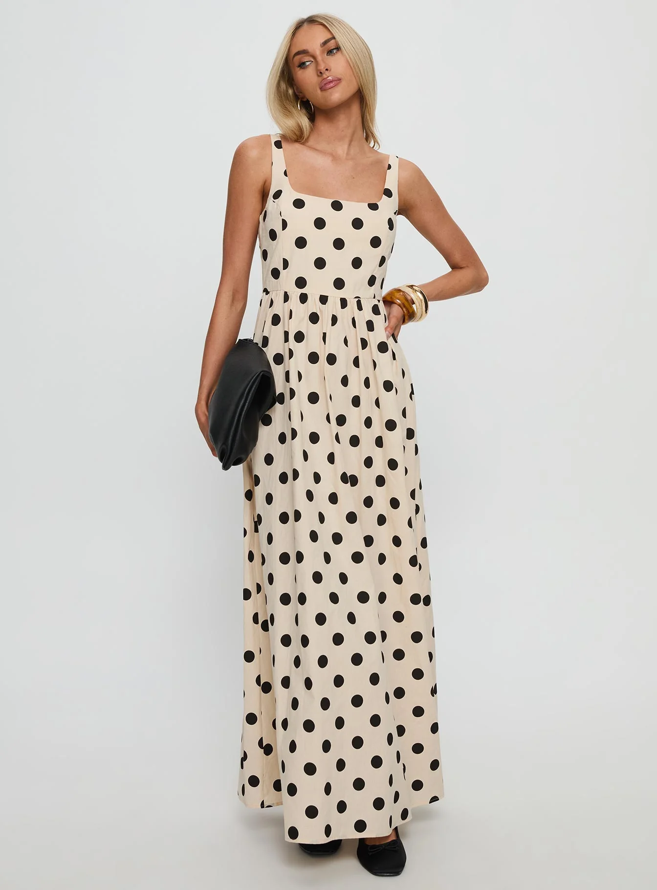 Cartmel Maxi Dress Cream / Polka Dot - EHAORUI