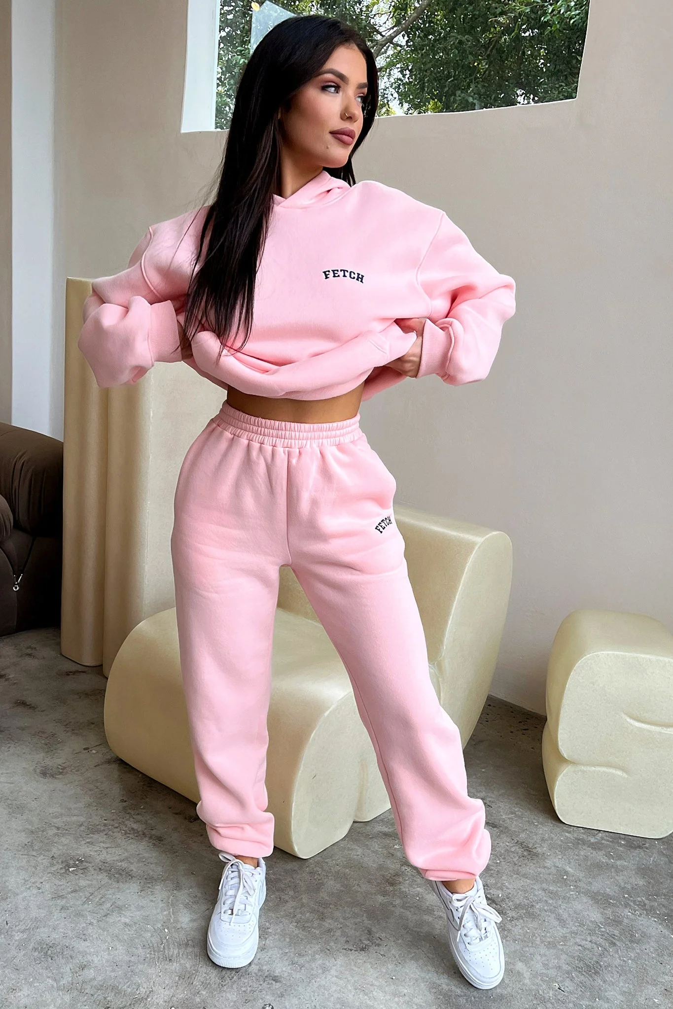 Fetch University Trackies - Pink - EHAORUI