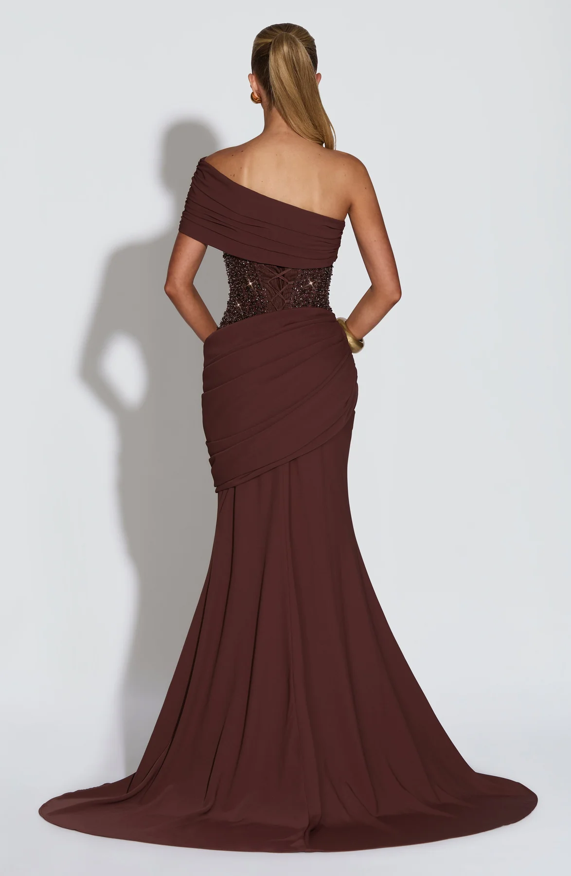 Ellora Gown - Plum Brown - EHAORUI