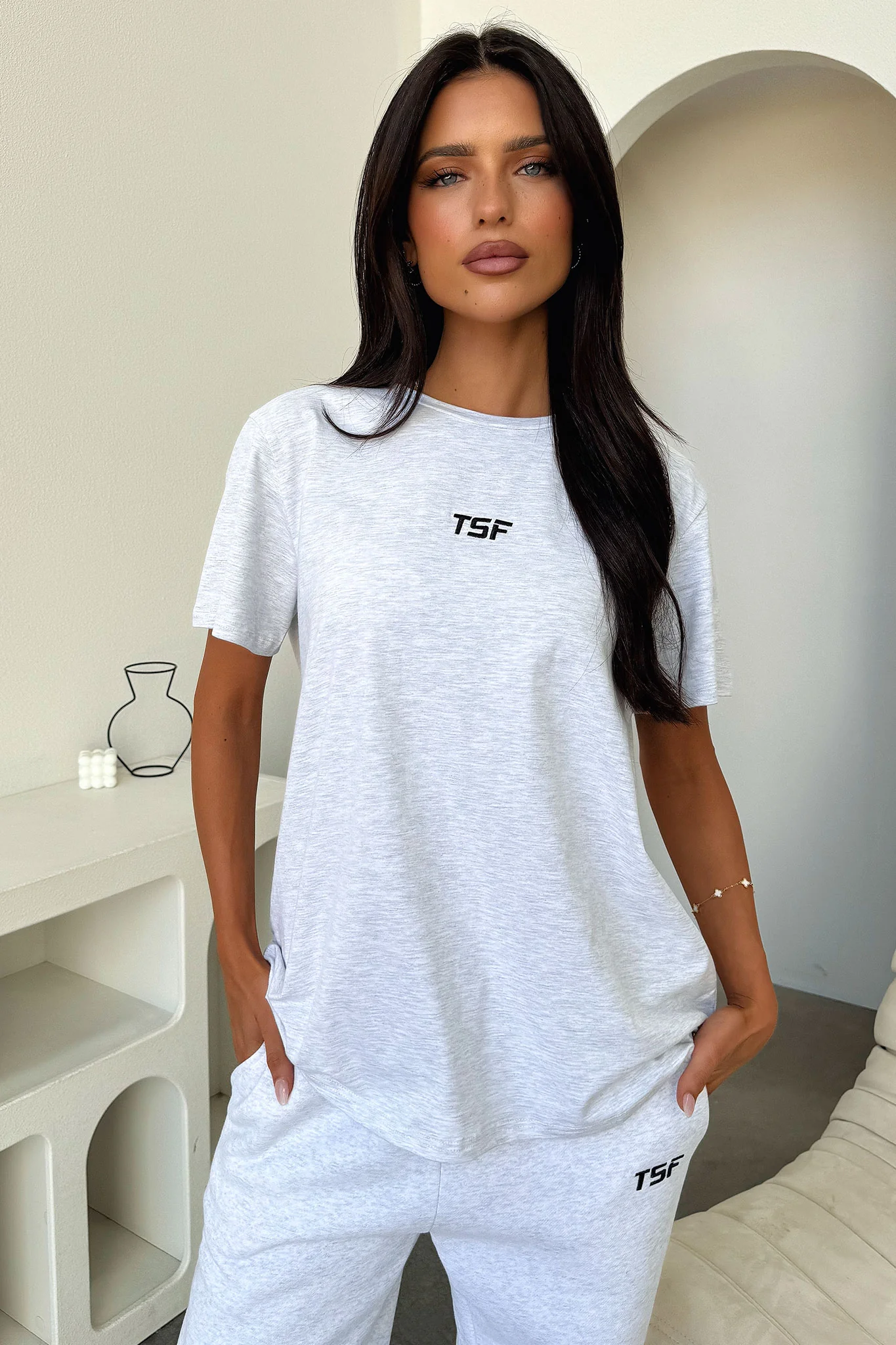 Kaztek Oversized Tee - Grey - EHAORUI