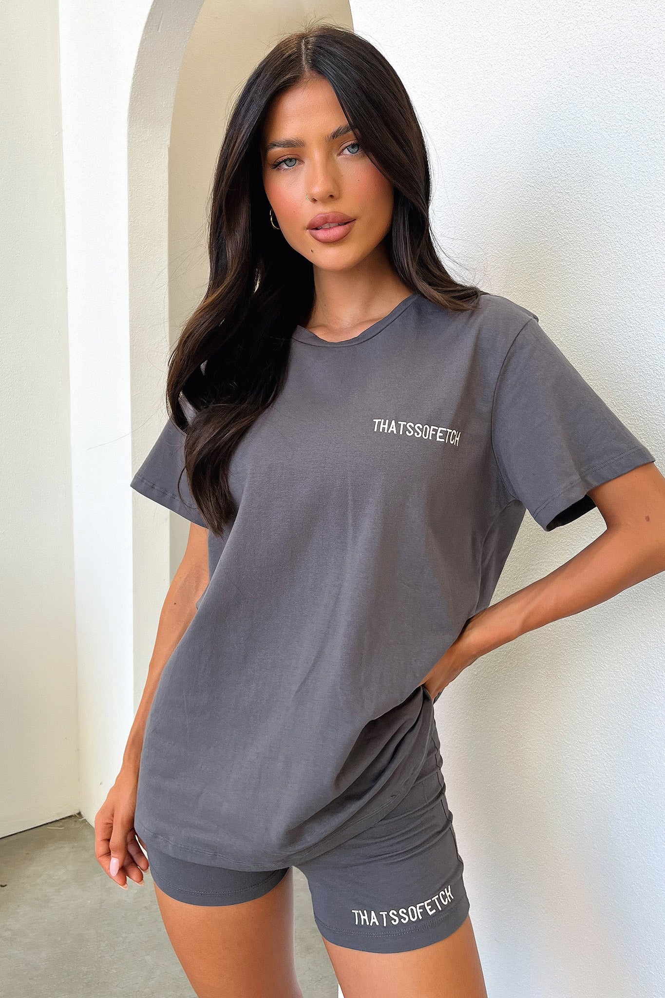 Jaska Tee - Charcoal - EHAORUI