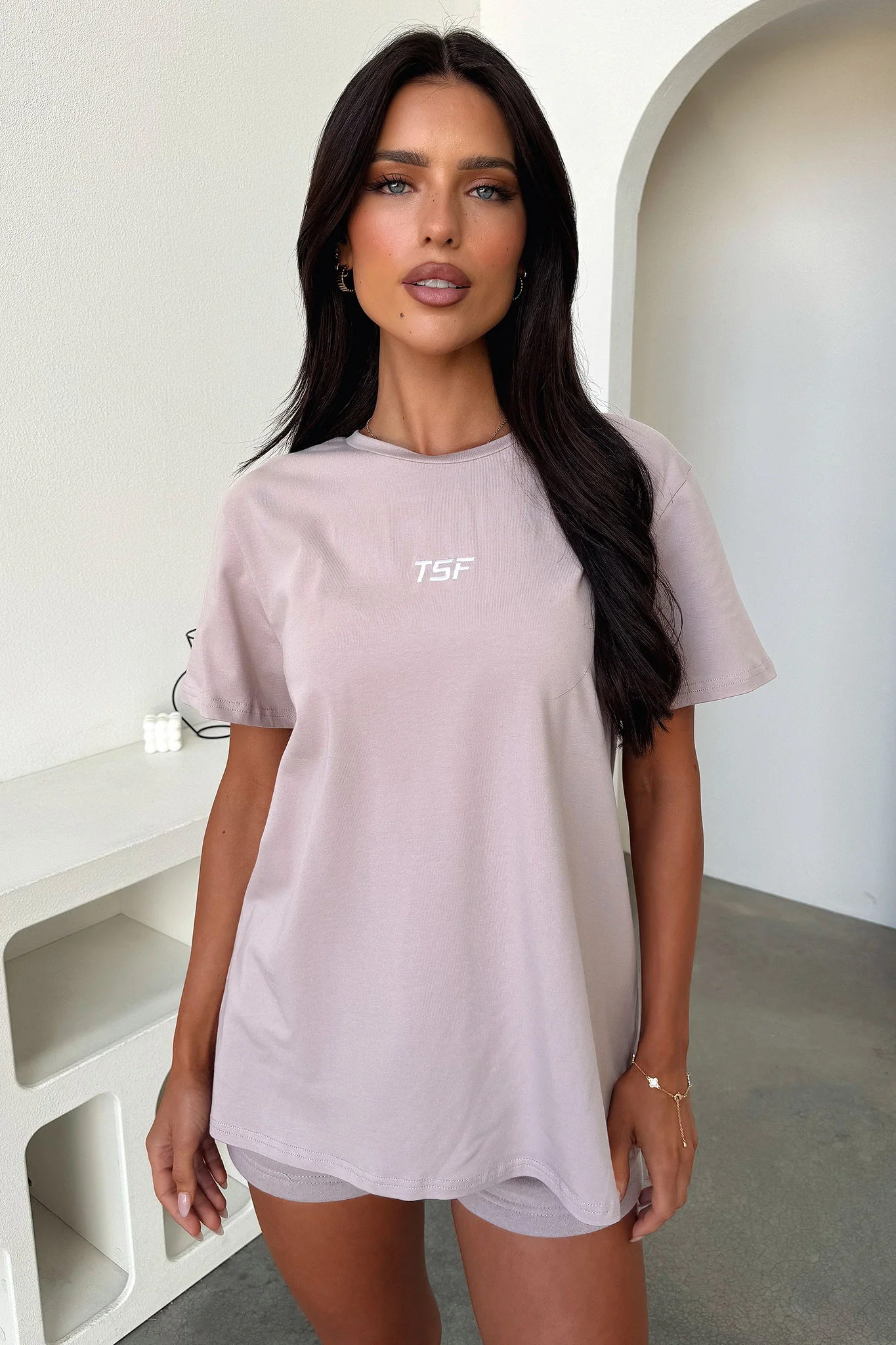 Kaztek Oversized Tee - Mocha - EHAORUI
