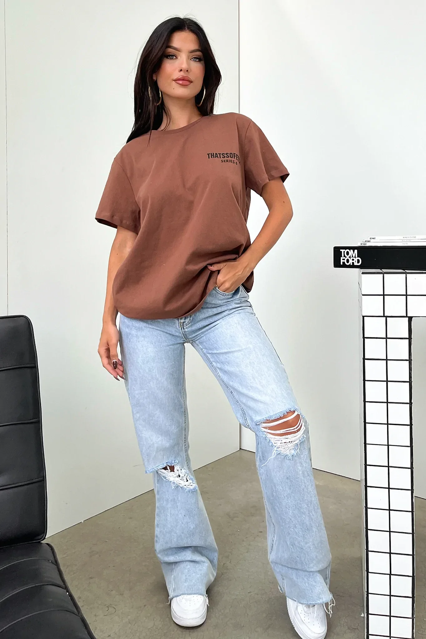 Series 6 Tee - Brown - EHAORUI