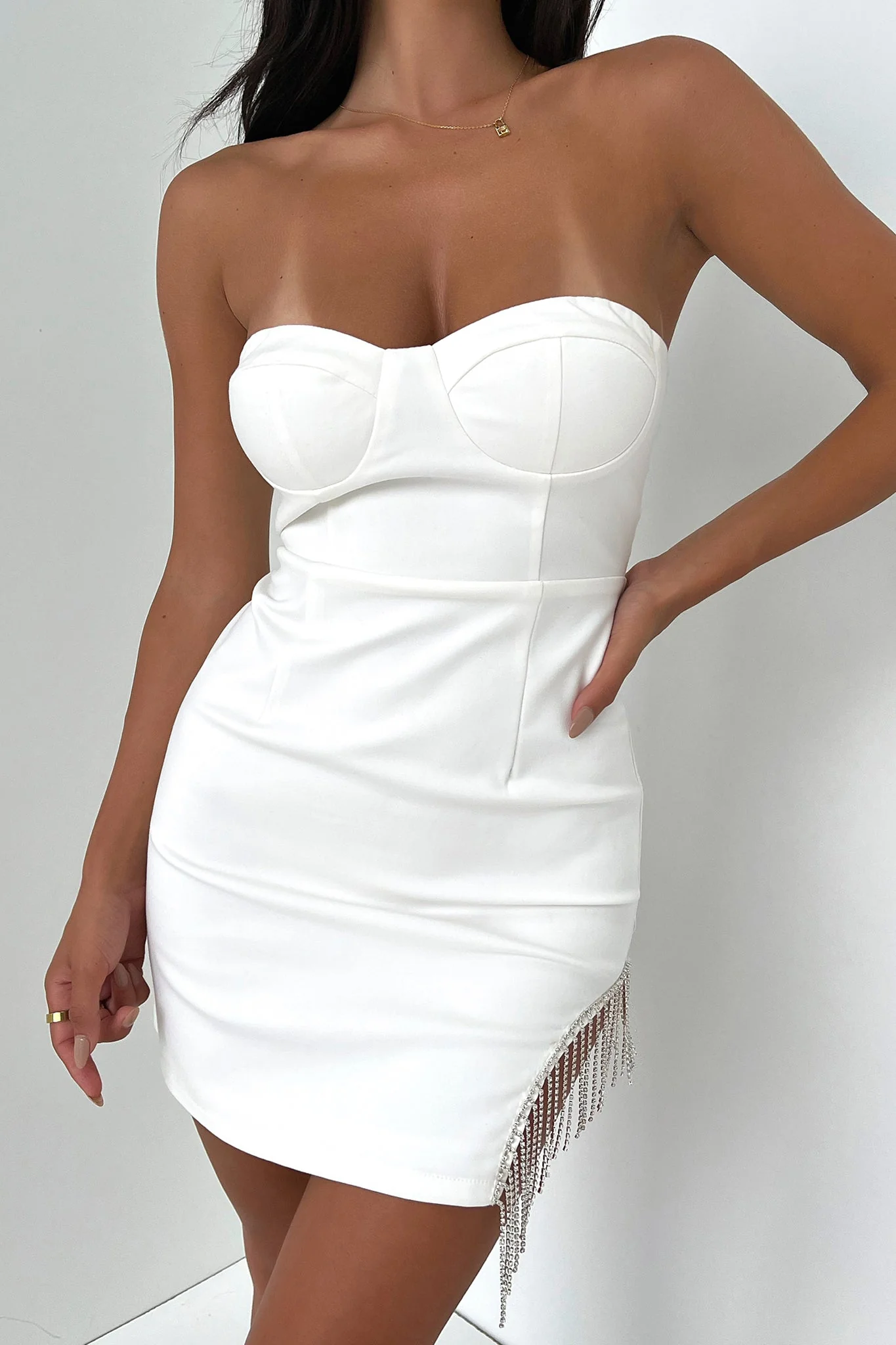 Tonkin Dress - White - EHAORUI