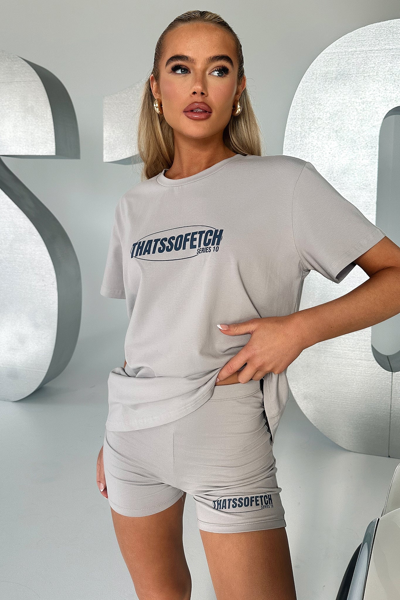 Series 10 Oversized Tee - Grey - EHAORUI