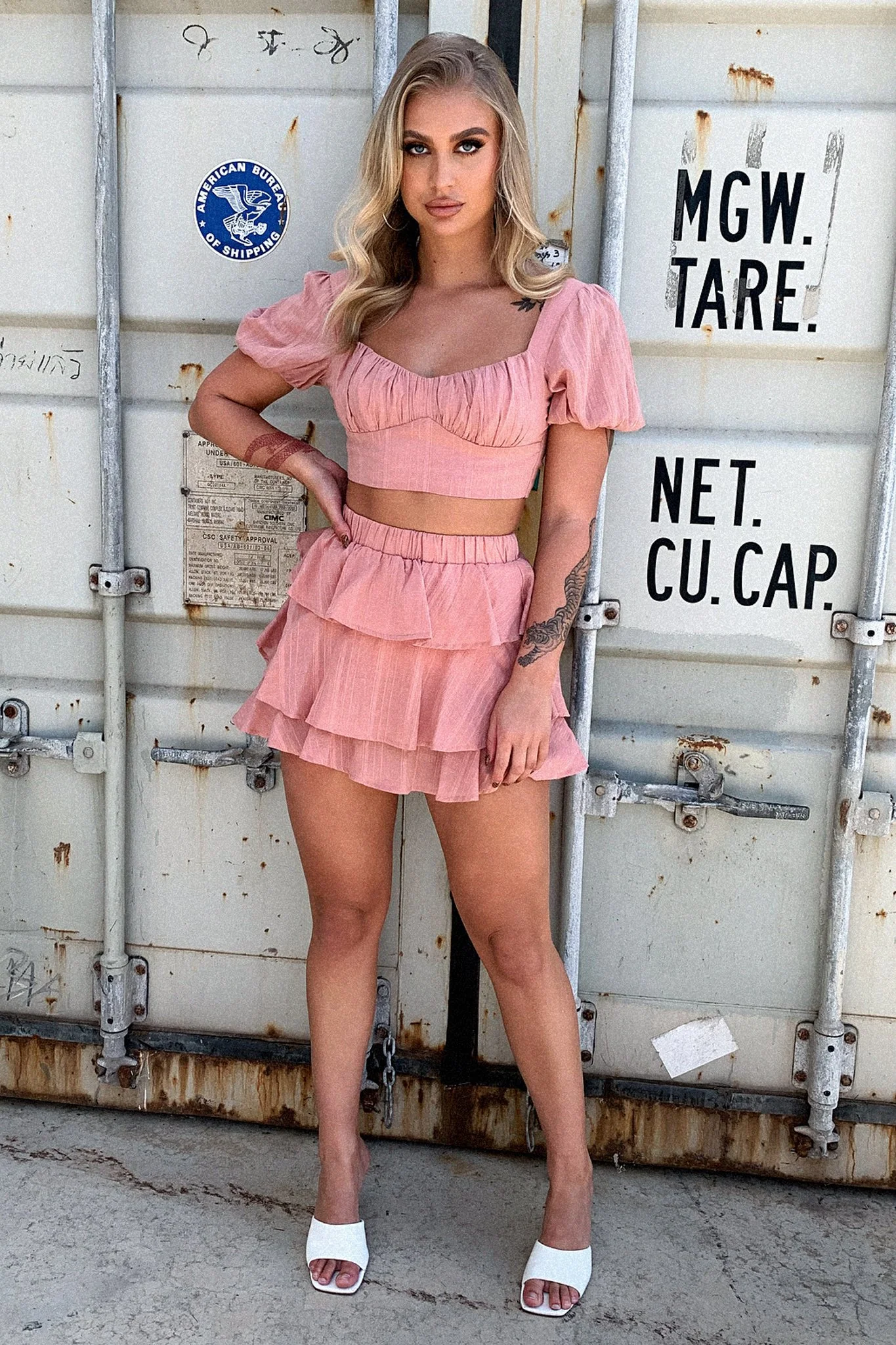 Zayn Skirt - Blush - EHAORUI