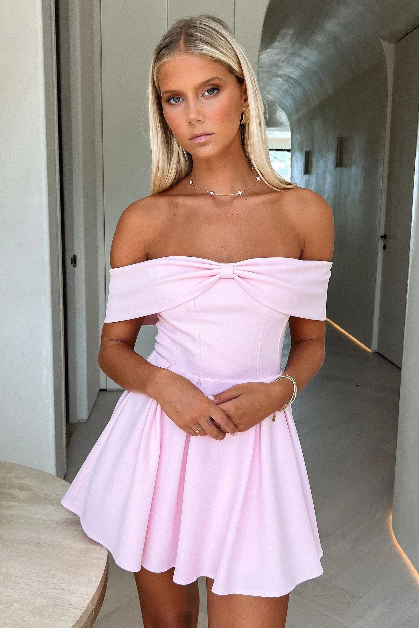 Juliana Dress - Pink - EHAORUI