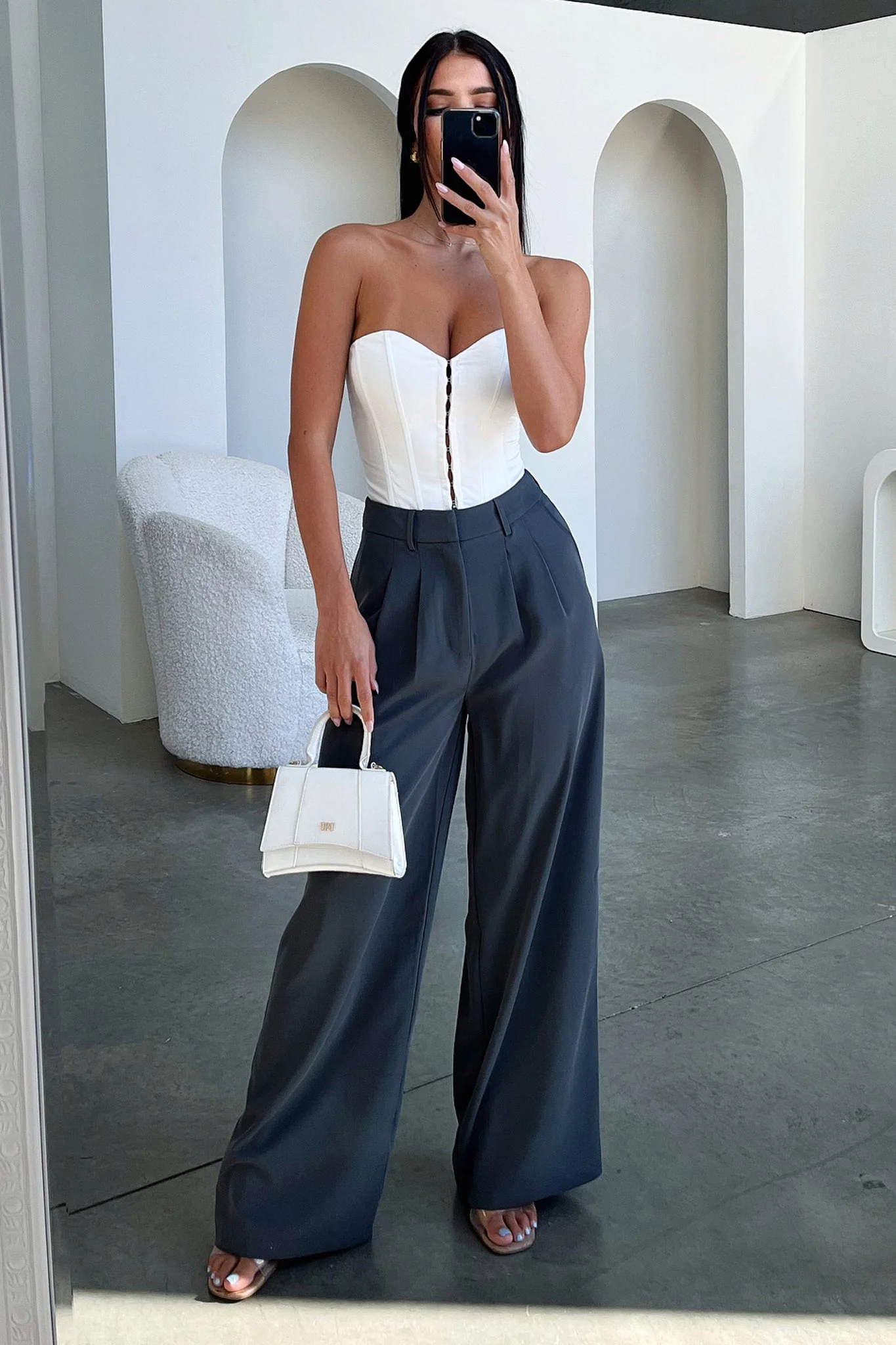 Melika Corset - White - EHAORUI