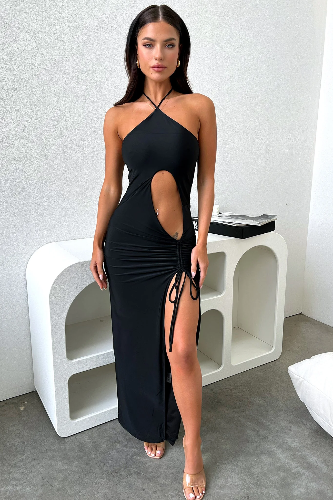 Romana Dress - Black - GUERYA