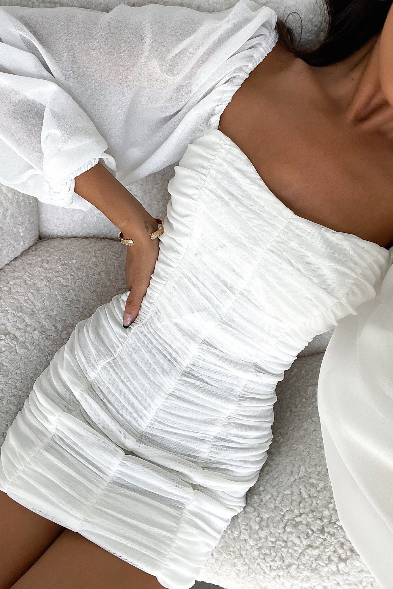 Martini Dress - White - GUERYA