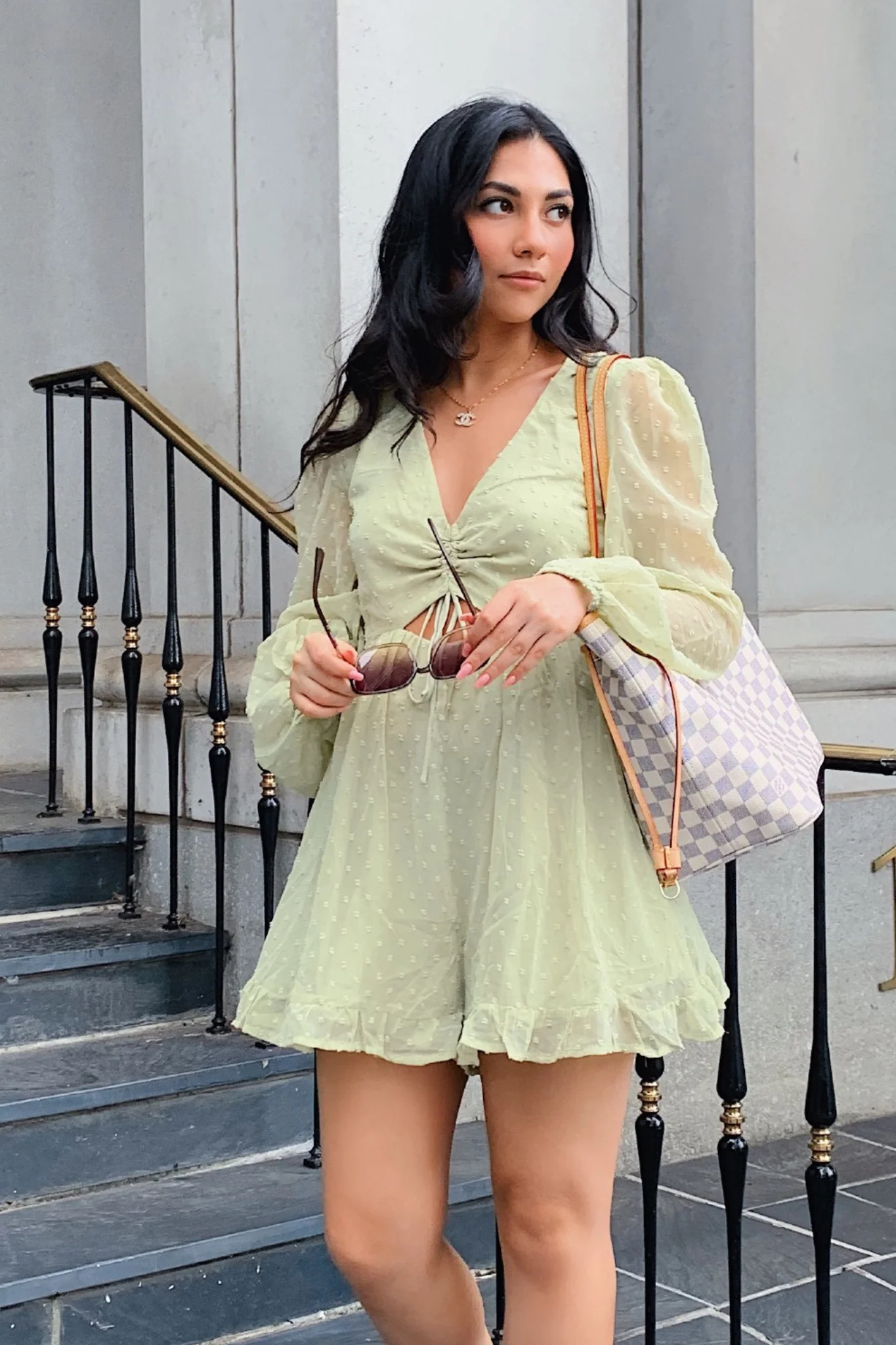 Asprin Playsuit - Green - GUERYA