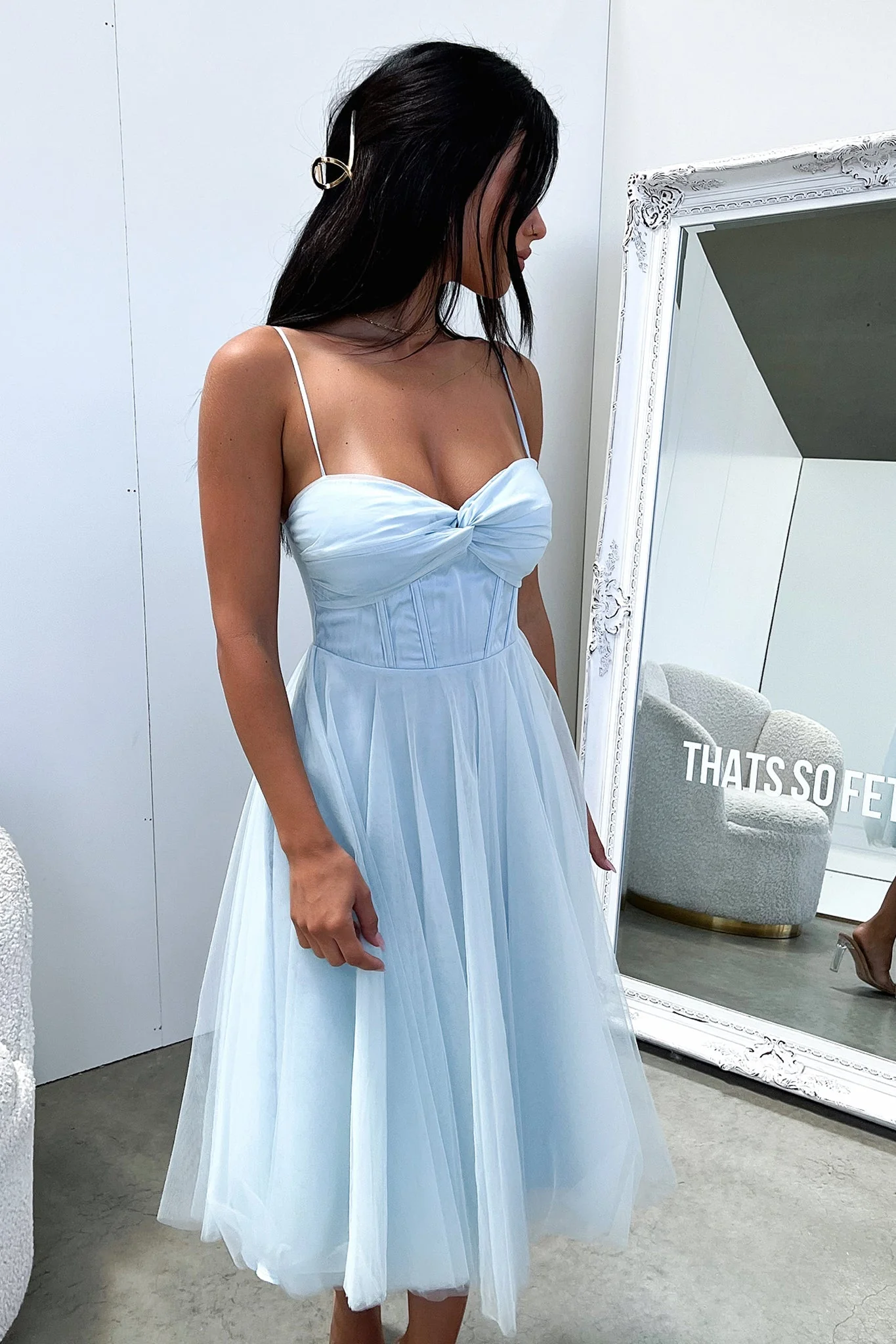 Angelique Dress - Blue - GUERYA